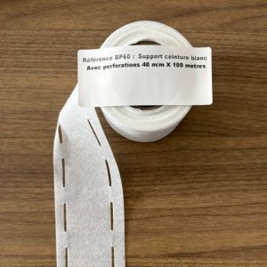 support ceinture avec perforations 40mm x 100m